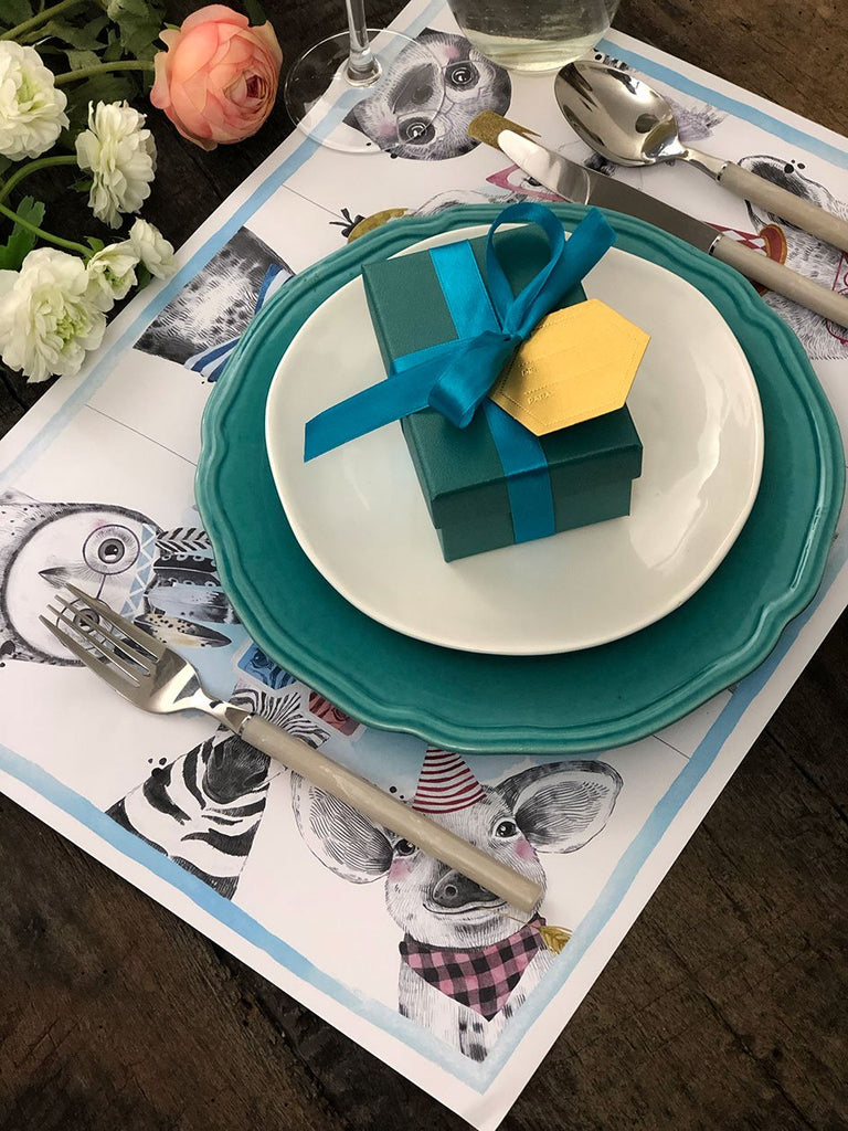 White Placemat · Birthday Bear