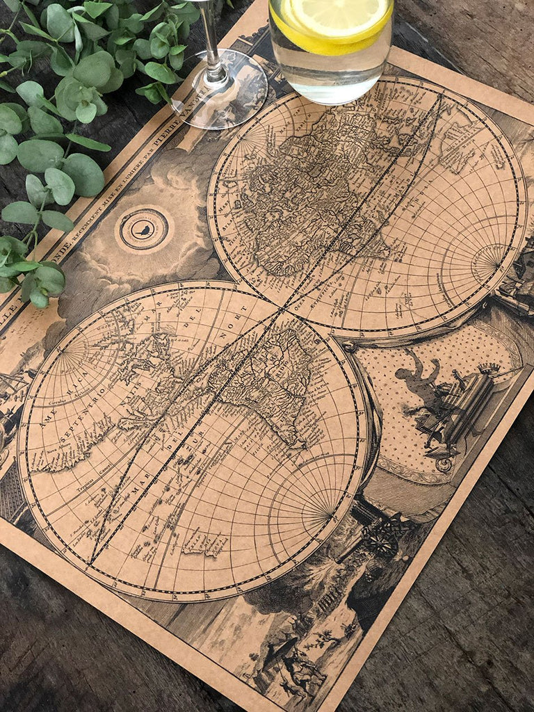 Kraft Placemat · World Map