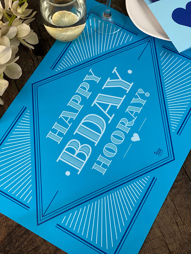 Blue Birthday Set · 6 People