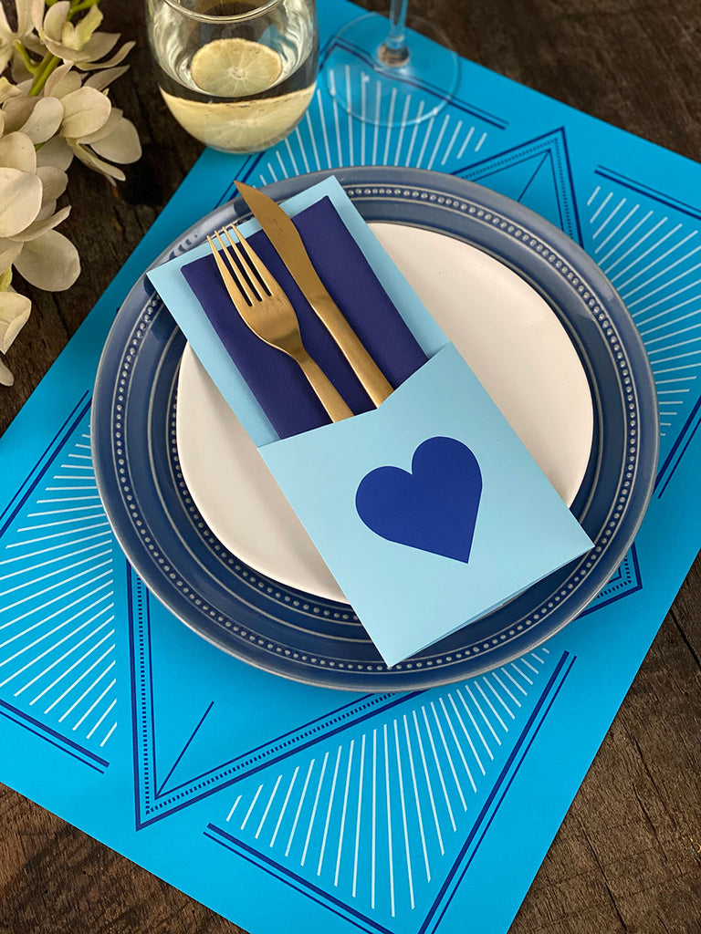 Blue Birthday Set · 6 People