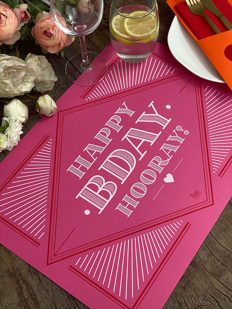 Magenta Birthday Set · 6 People