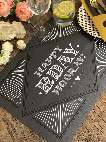 Black Birthday Set · 6 People