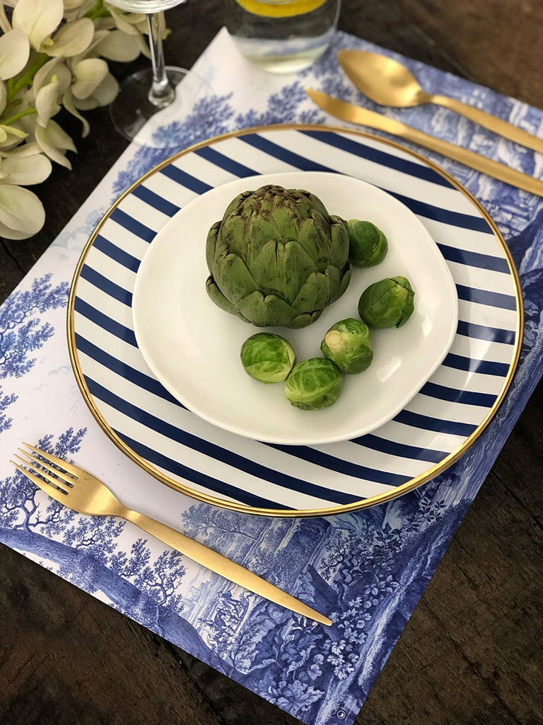 White Placemat · Toile de Jouy