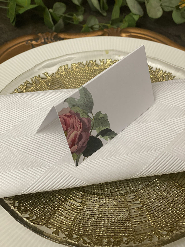 Placecard · Pink Flowers
