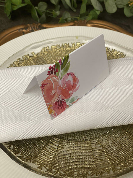 Placecard · Watercolor Roses