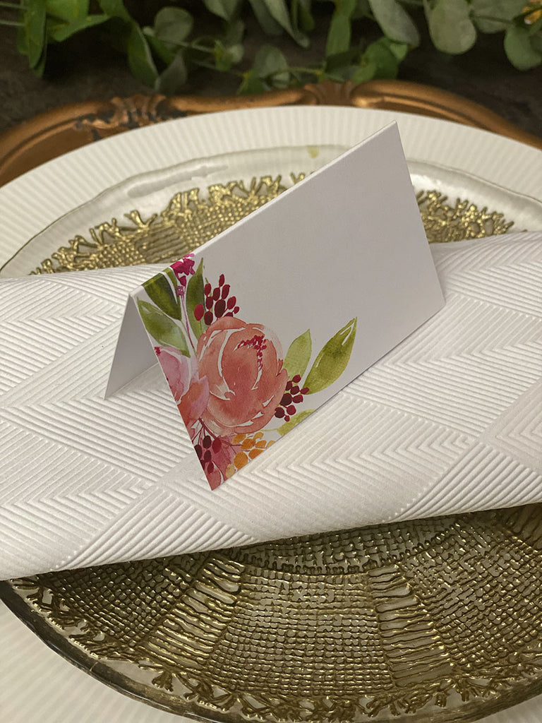 Placecard · Watercolor Roses