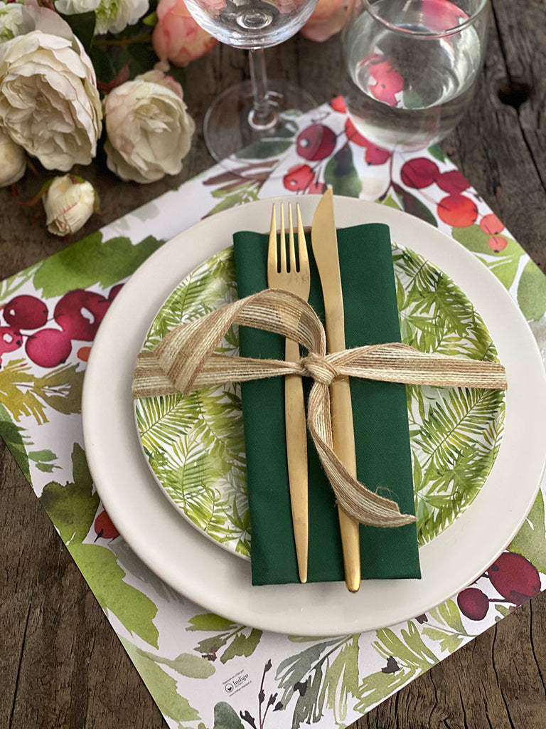 Square Placemat · Red Berries