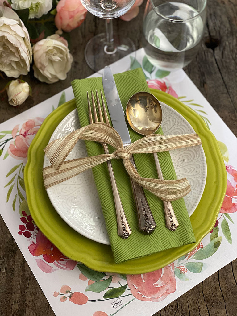 Square Placemat · Watercolor Roses