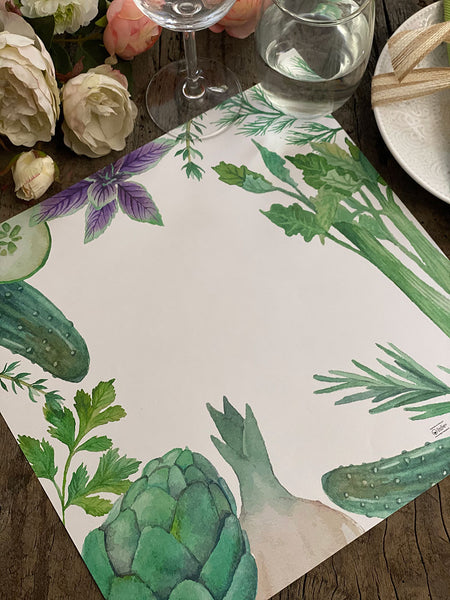 Square Placemat · Vegetables