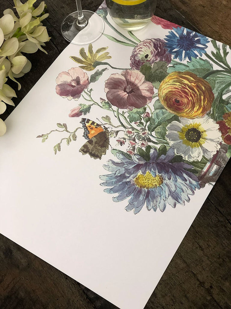 White Placemat · Bouquet