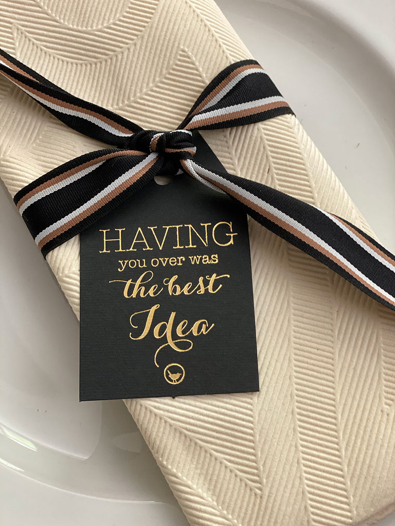 Table Tag Having You · Black