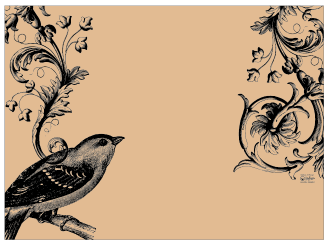 Kraft Placemat · Ornament Birds