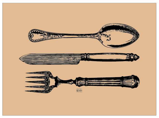 Kraft Placemat · Horizontal Silverware