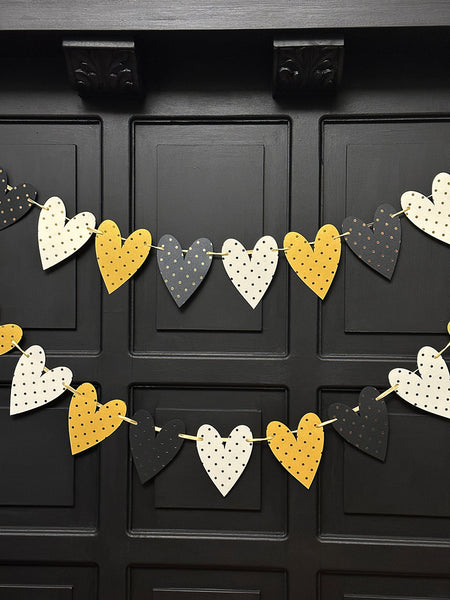 Gold Hearts · Party Banner