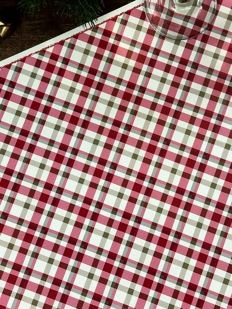 White Placemat · Plaid