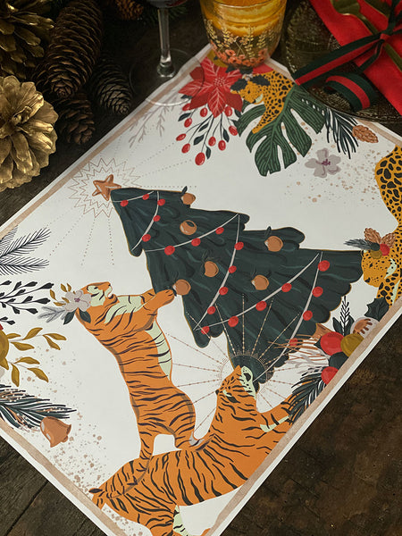 White Placemat · Tiger
