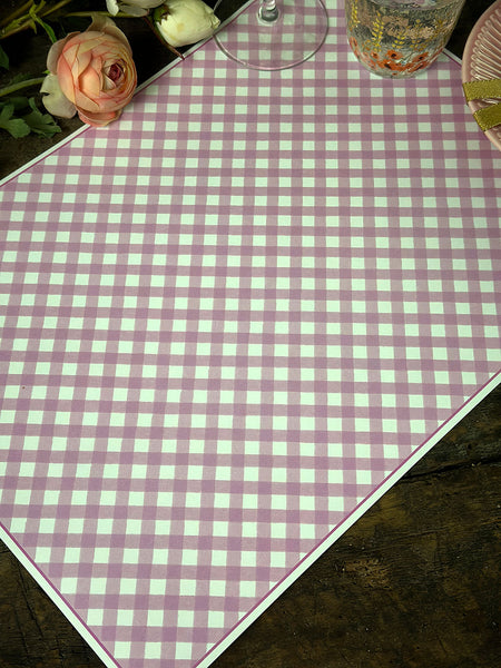 White Placemat · Rose Vichy