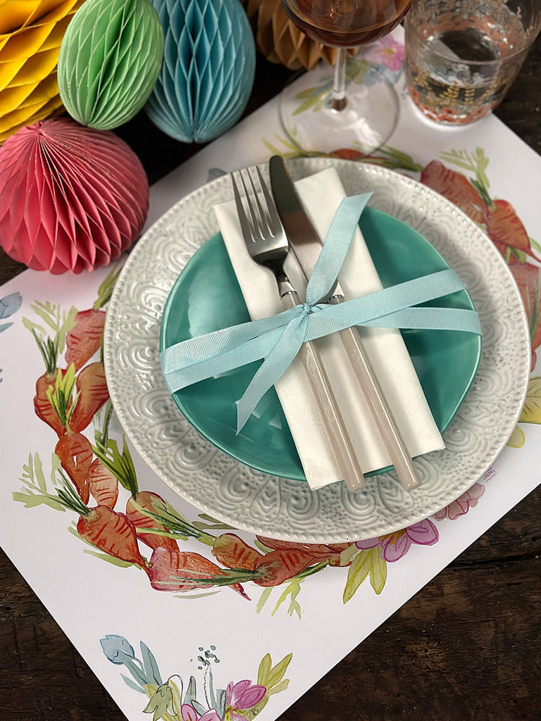 White Placemat · Carrots