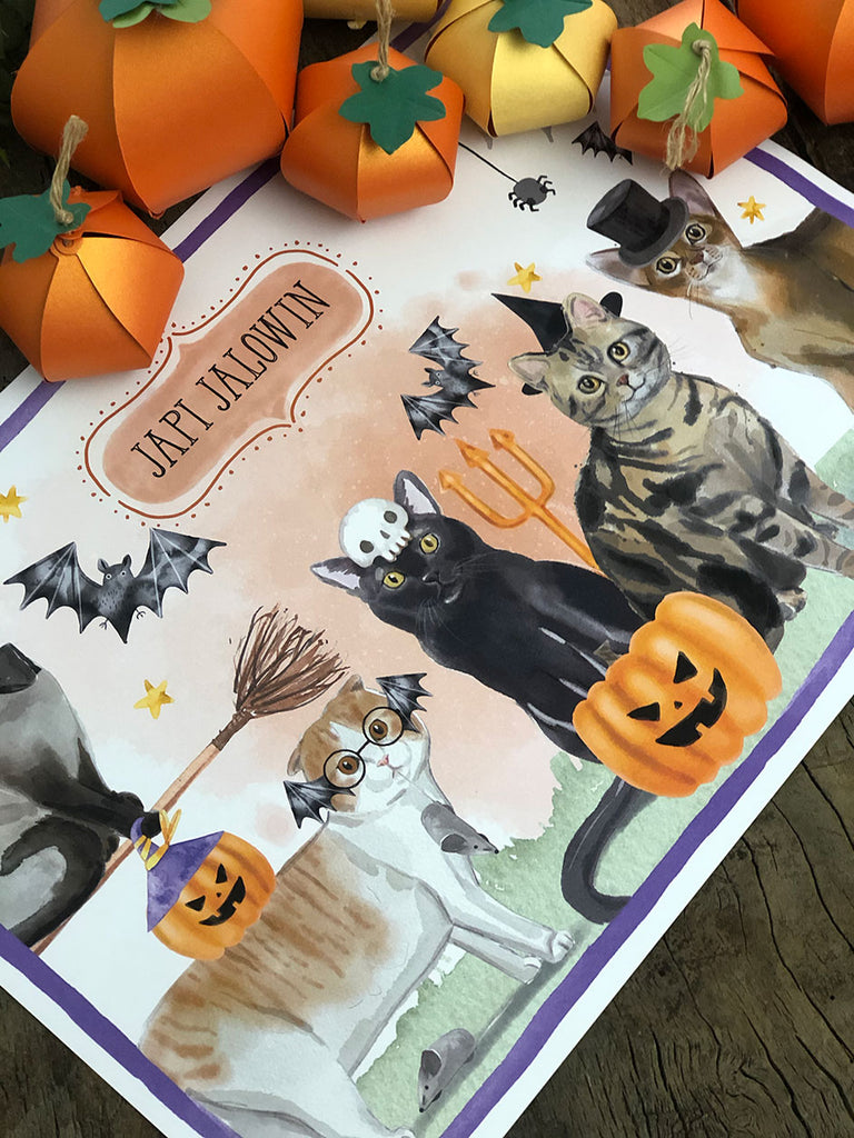 Table Set · Halloween Cats (Japi Jalowin)
