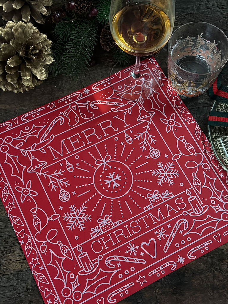 Square Placemat · Red