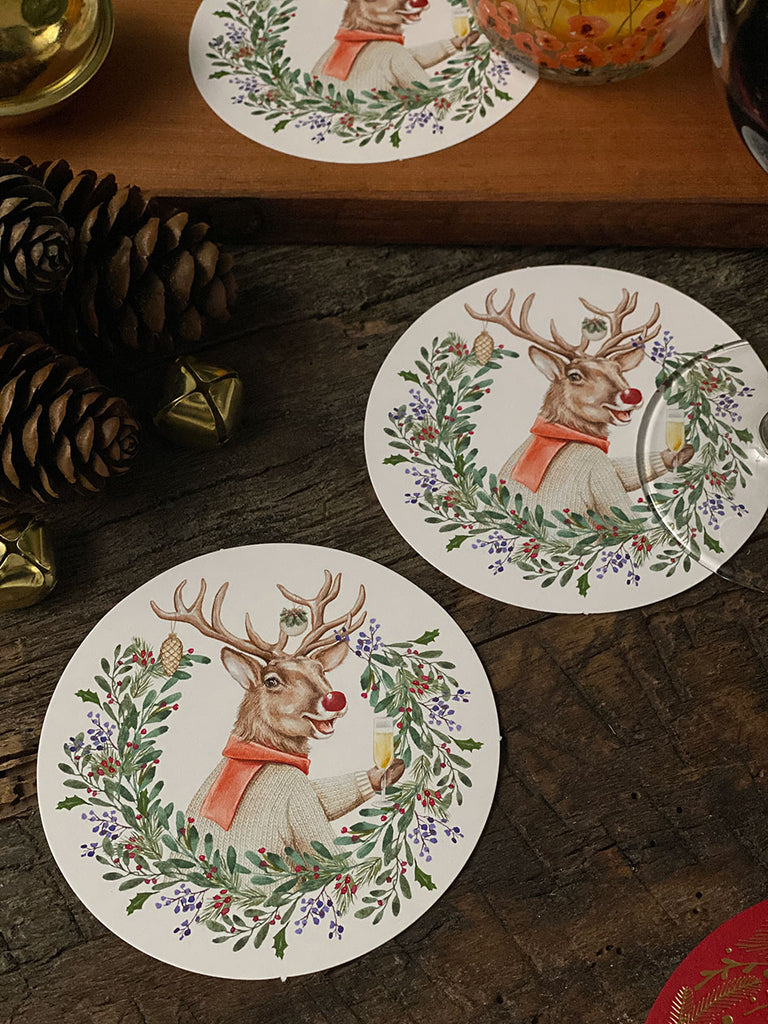 Round Coasters · Reindeer