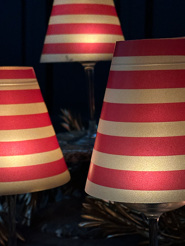 Lamp Shade · Red Stripes