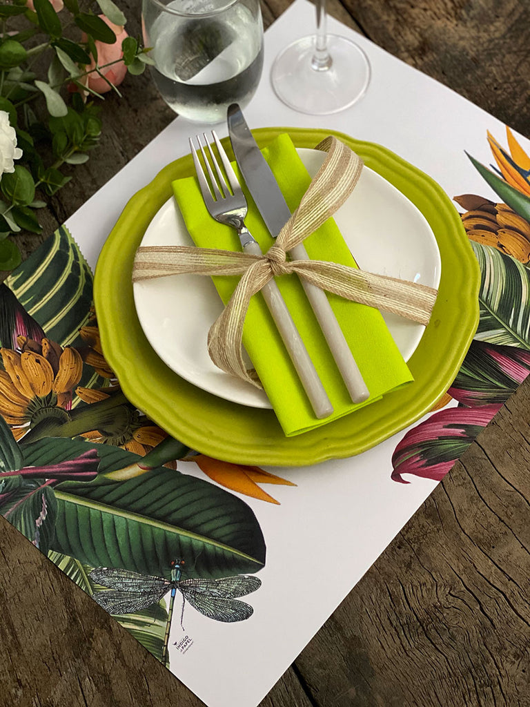 White Placemat · Tropical