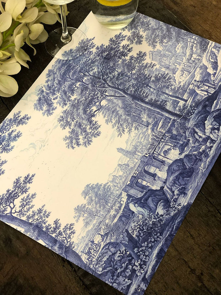 White Placemat · Toile de Jouy