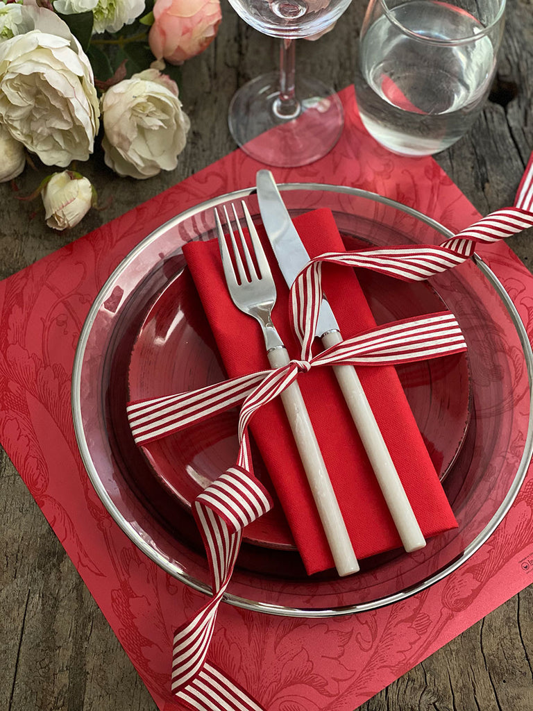 Square Placemat · Victorian Red