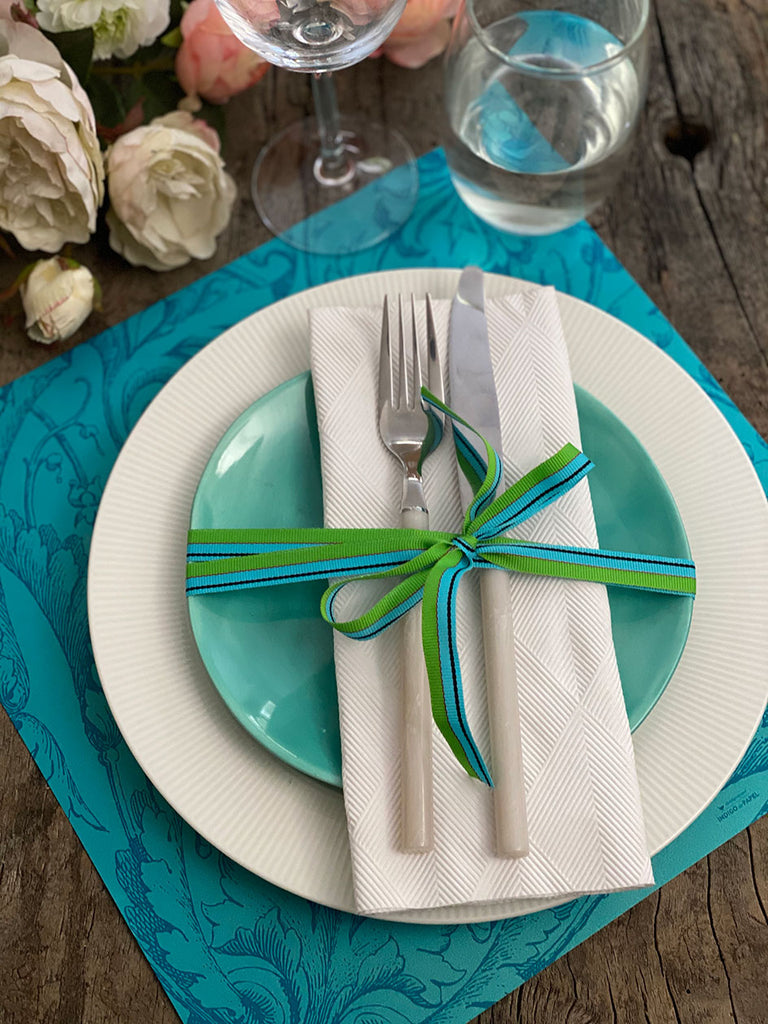 Square Placemat · Victorian Turquoise