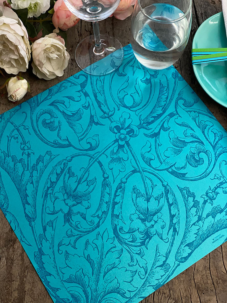 Square Placemat · Victorian Turquoise