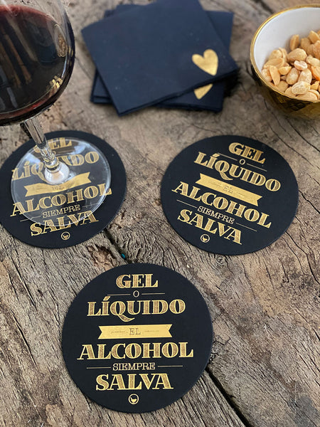 Board Coasters · Alcohol Gel