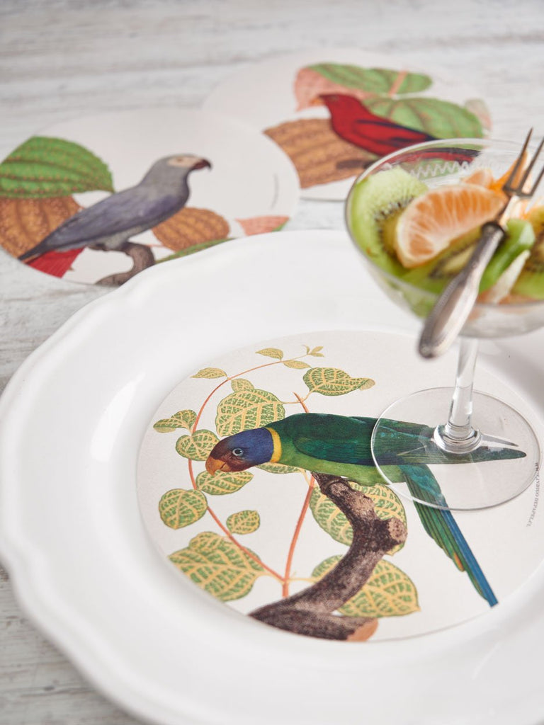 Plate Decor · Parrots