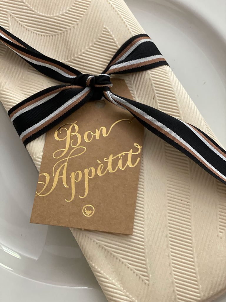 Table Tag Bon Appetit · Kraft